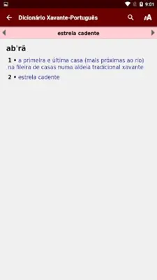 Dicionário Xavante-Português android App screenshot 4