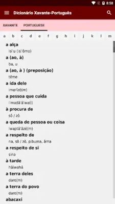 Dicionário Xavante-Português android App screenshot 6